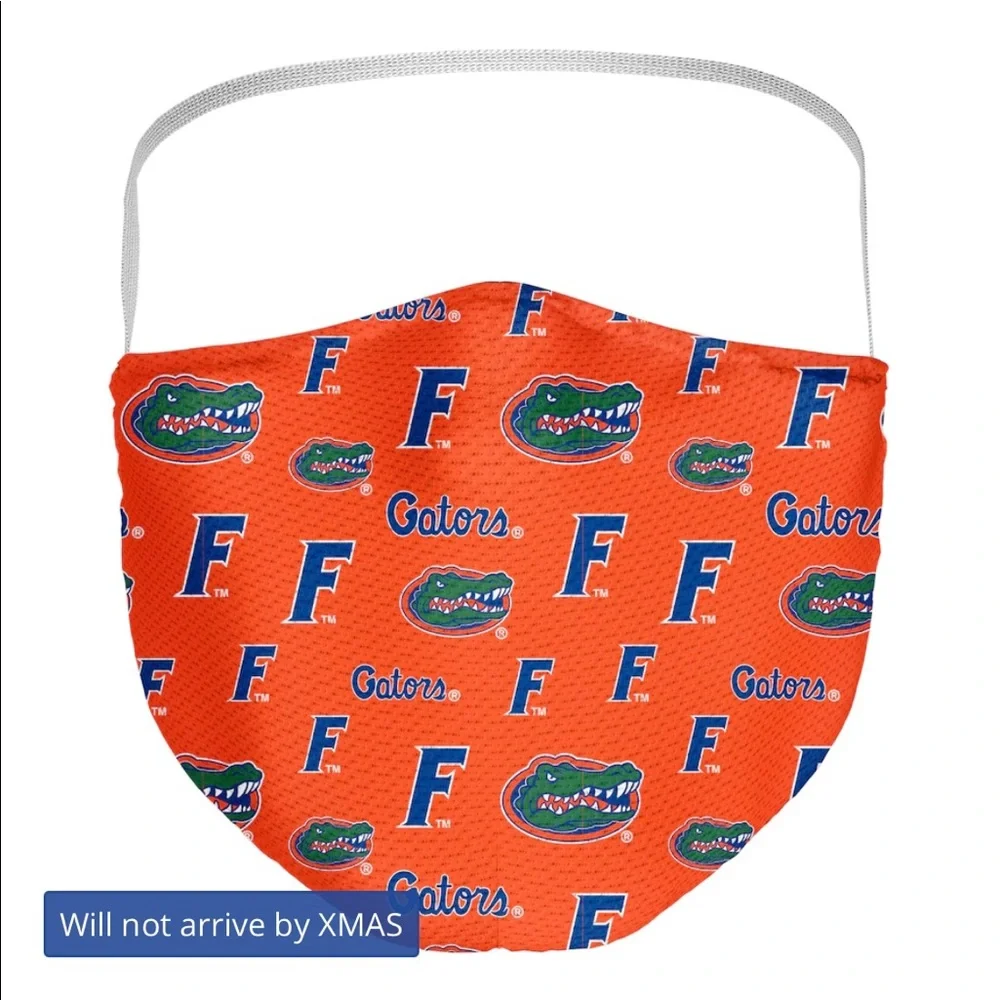 Set of three Florida State gators facemasks backstrap